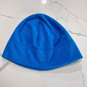LL Bean Royal Blue Soft Fleece Beanie Winter Snow Ski Hat Unisex Size S/M